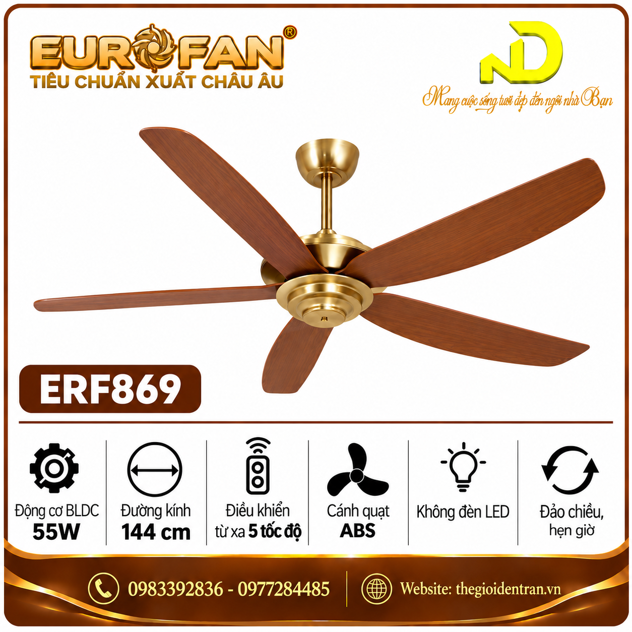 Quạt trần Eurofan ERF869